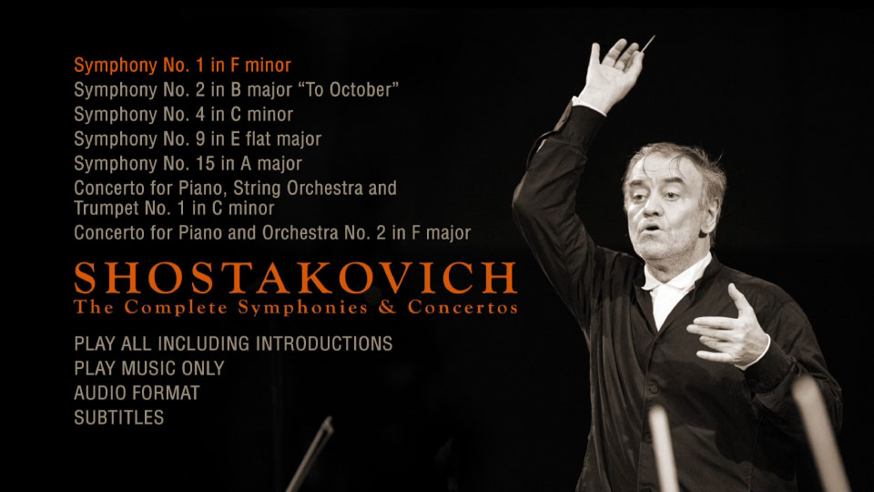 肖斯塔科维奇 : 交响曲全集 Shostakovich : Complete Symphonies & Concertos (2015) 1080P蓝光原盘 [4BD BDMV 170.1G]Blu-ray、古典音乐会、蓝光演唱会2