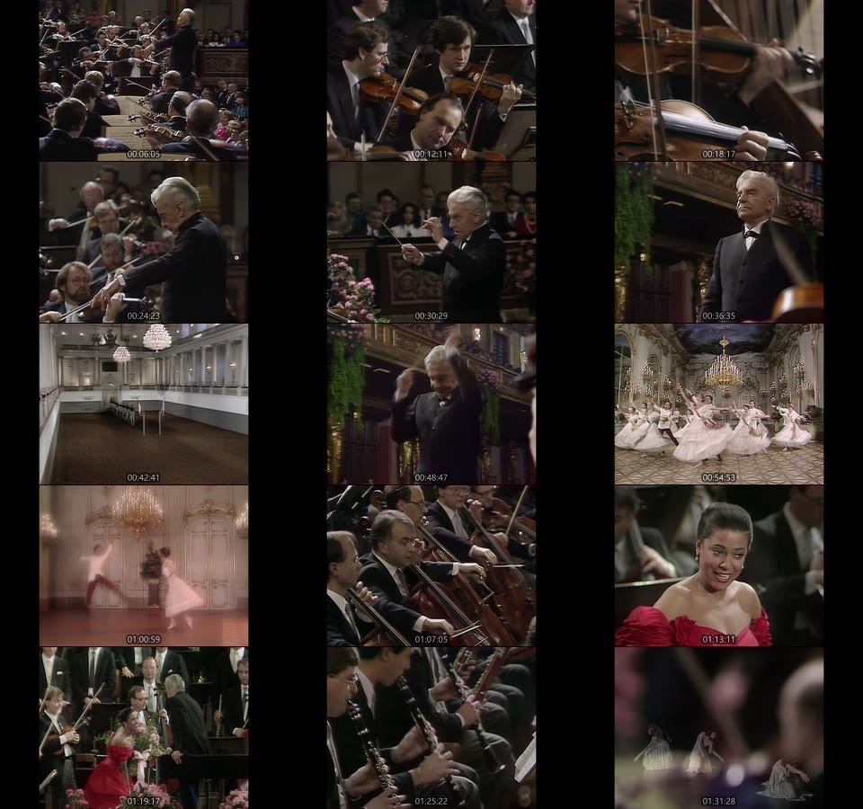 卡拉扬 – 1987维也纳新年音乐会 Herbert von Karajan & BPO – New Year′s Concert Vienna 1987 (2019) 1080P蓝光原盘 [BDMV 24.4G]Blu-ray、古典音乐会、蓝光演唱会12