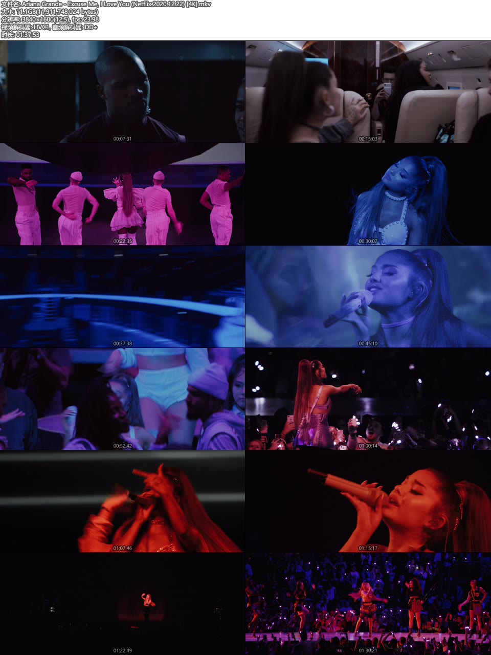 [4K] Ariana Grande – Excuse Me, I Love You (Netflix 2020.12.22) 2160P WEB [MKV 11.1G]4K、HDTV、欧美演唱会、蓝光演唱会14