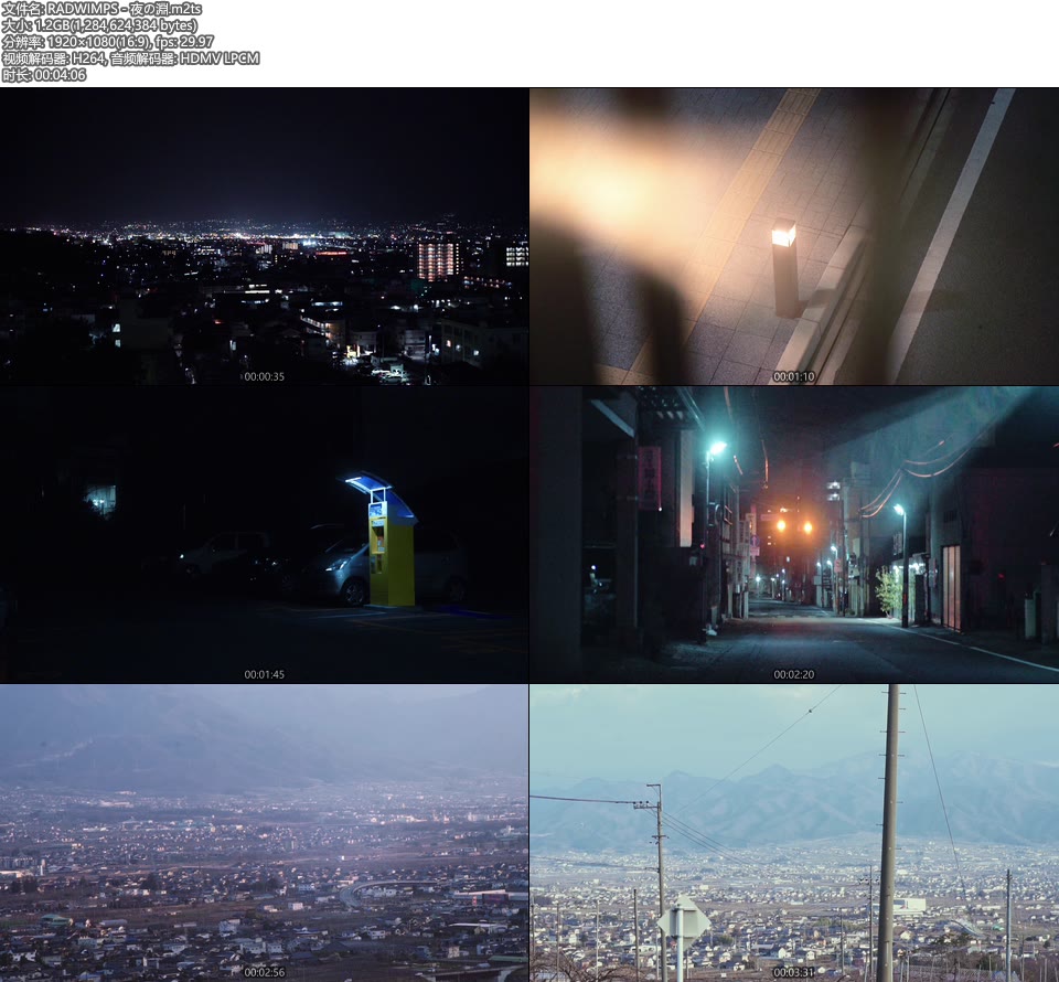 [BR] RADWIMPS – 夜の淵 (官方MV) [1080P 1.20G]Master、日本MV、高清MV2