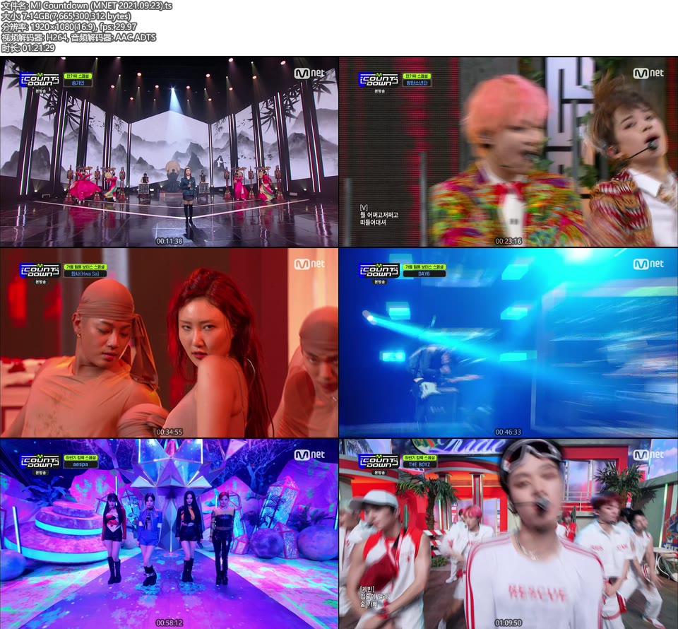 M! Countdown (MNET 2021.09.23) [HDTV 7.14G]HDTV、韩国现场、音乐现场2
