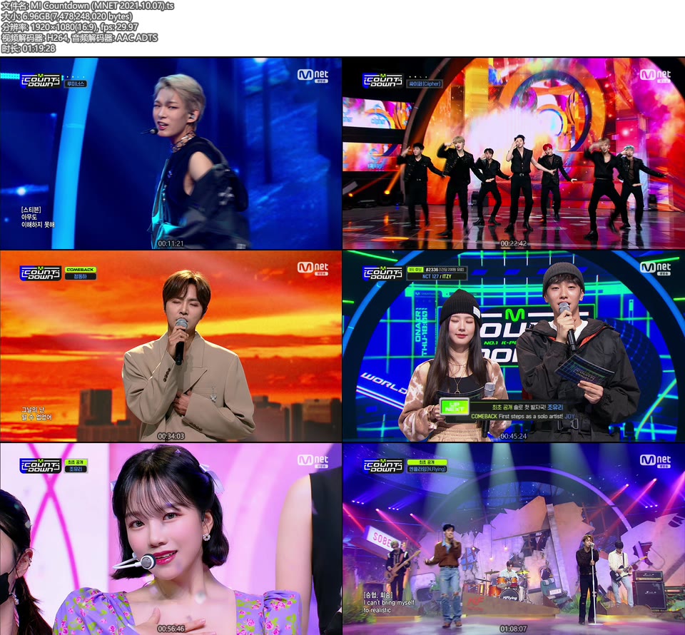 M! Countdown (MNET 2021.10.07) [HDTV 6.96G]HDTV、韩国现场、音乐现场2