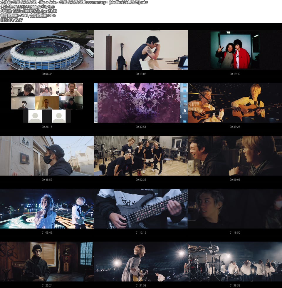 ONE OK ROCK – Flip a Coin ~ONE OK ROCK Documentary~ (Netflix 2021.09.21) [WEB 3.8G]WEB、日本现场、音乐现场8