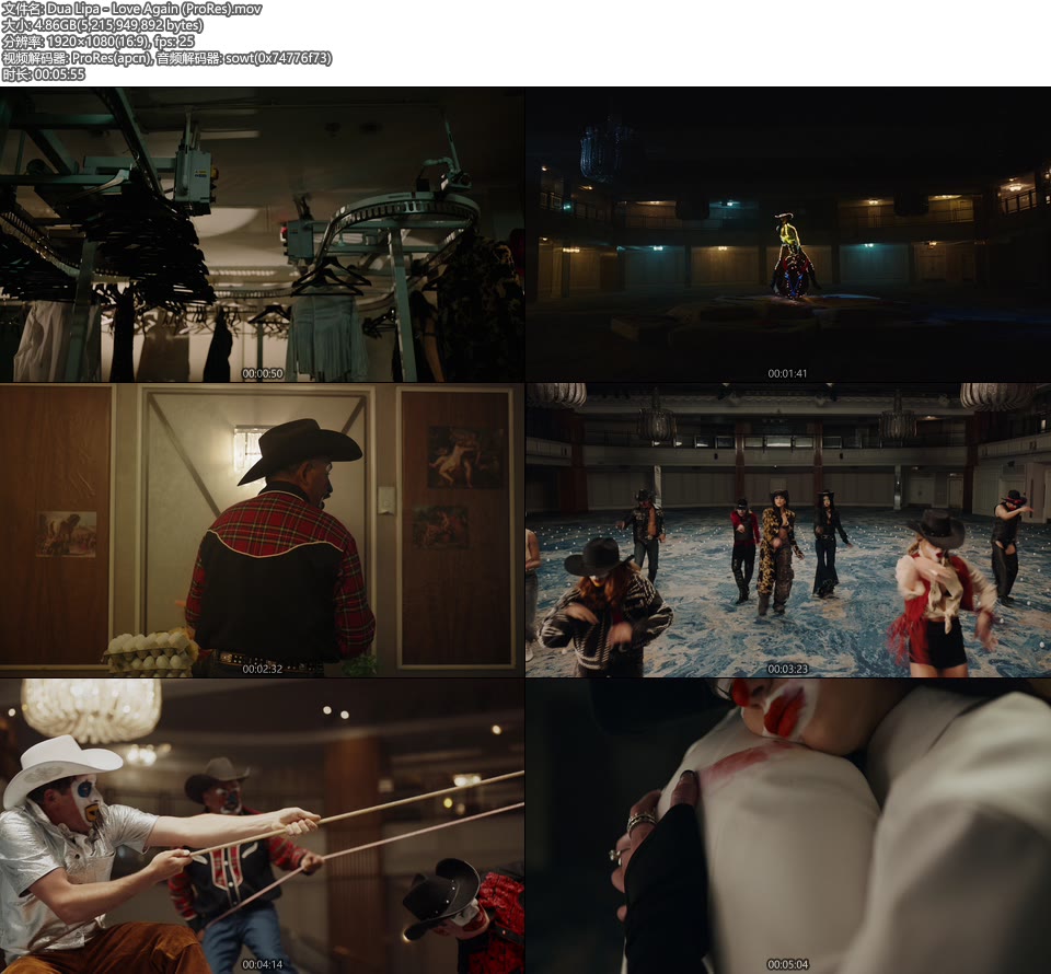 [PR] Dua Lipa – Love Again (官方MV) [ProRes] [1080P 4.86G]ProRes、欧美MV、高清MV2