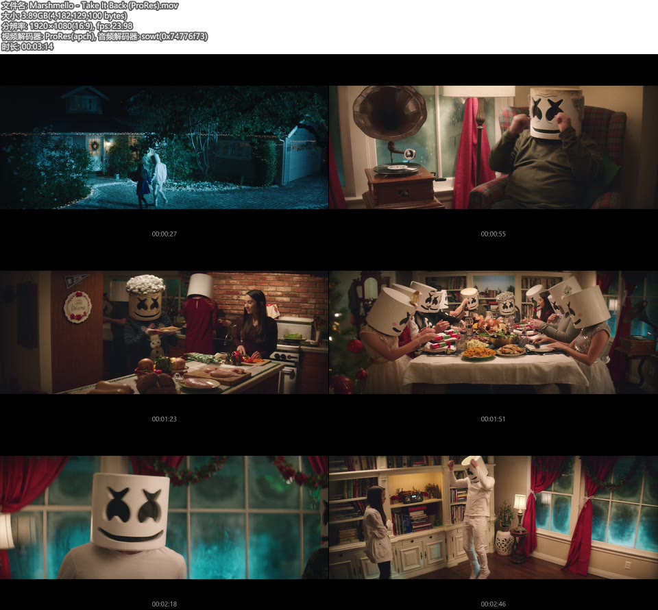 [PR] Marshmello – Take It Back (官方MV) [ProRes] [1080P 3.89G]ProRes、欧美MV、高清MV2