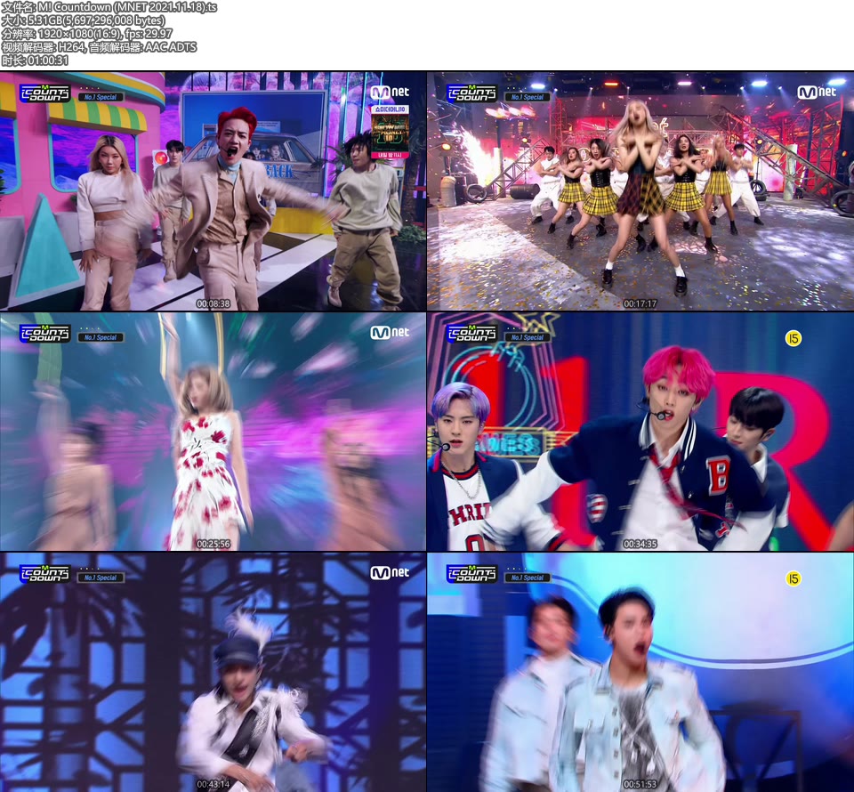 M! Countdown (MNET 2021.11.18) [HDTV 5.31G]HDTV、韩国现场、音乐现场2