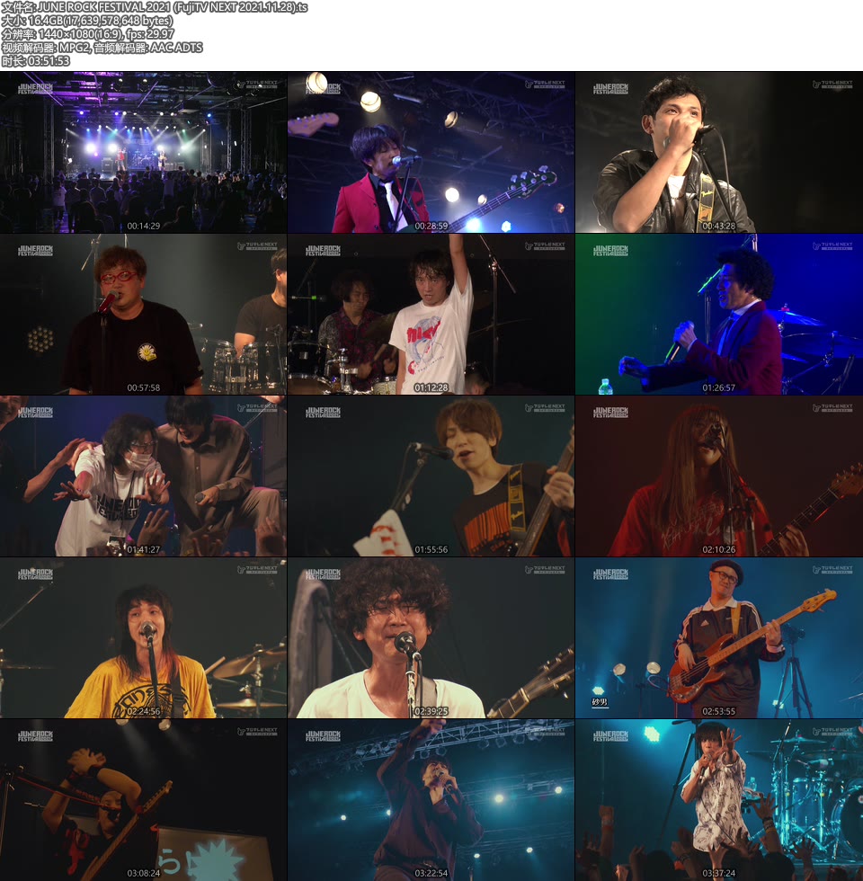 JUNE ROCK FESTIVAL 2021 (FujiTV NEXT 2021.11.28) [HDTV 16.4G]HDTV、日本现场、音乐现场8
