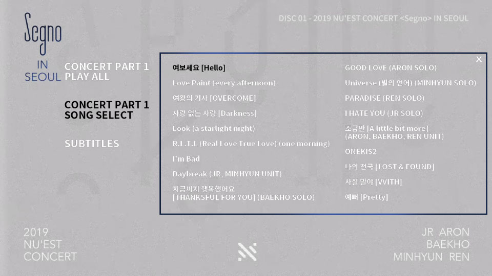 NU′EST – 2019 NU′EST CONCERT Segno IN SEOUL (2020) 1080P蓝光原盘 [2BD BDISO 56.7G]Blu-ray、蓝光演唱会、韩国演唱会14