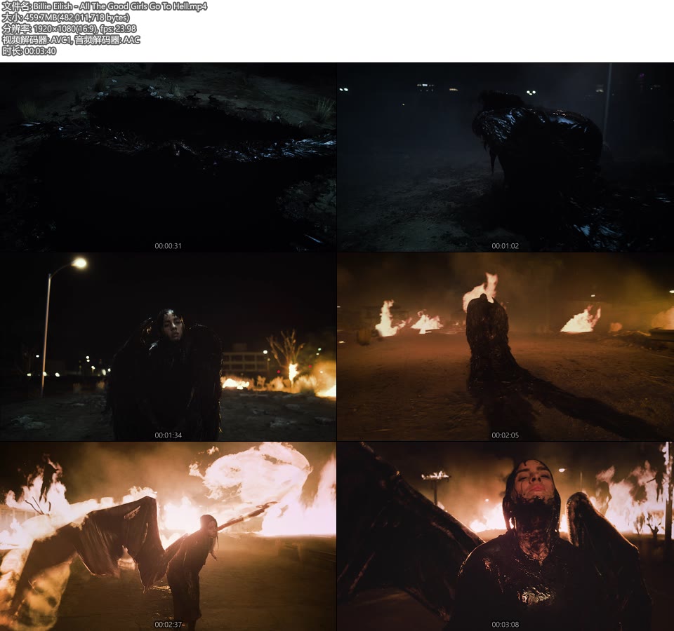 Billie Eilish – All The Good Girls Go To Hell (官方MV) [1080P 460M]Master、欧美MV、高清MV2