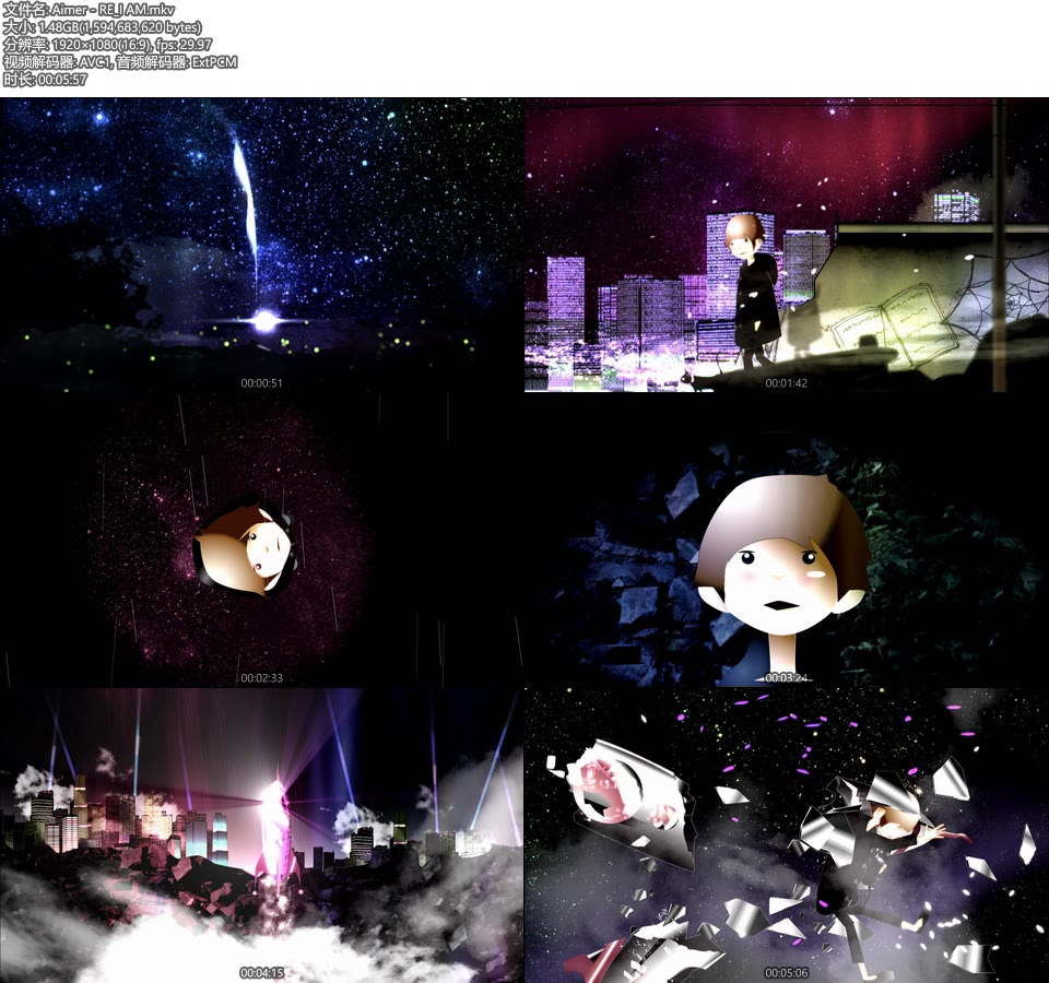Aimer – RE:I AM (官方MV) [蓝光提取] [1080P 1.48G]Master、日本MV、高清MV2