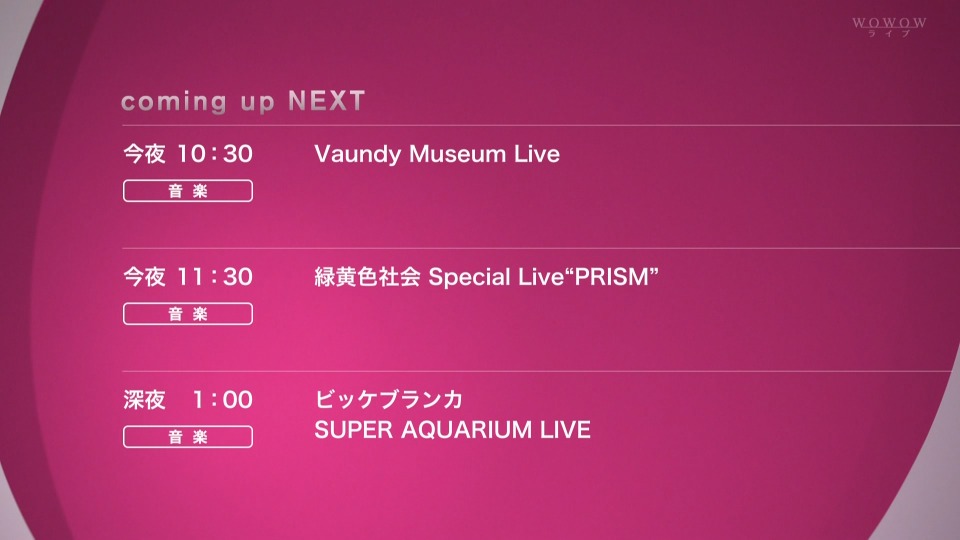Vaundy – Vaundy Museum Live (WOWOW Live 2022.01.16) [HDTV 6.8G]HDTV、日本现场、音乐现场2