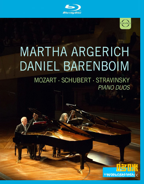 阿格里奇 巴伦博伊姆 钢琴二重奏 Martha Argerich, Daniel Barenboim – Piano Duos (2015) 1080P蓝光原盘 [BDMV 20.7G]