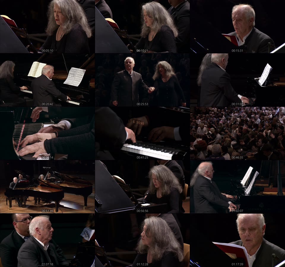 阿格里奇 巴伦博伊姆 钢琴二重奏 Martha Argerich, Daniel Barenboim – Piano Duos (2015) 1080P蓝光原盘 [BDMV 20.7G]Blu-ray、古典音乐会、蓝光演唱会14