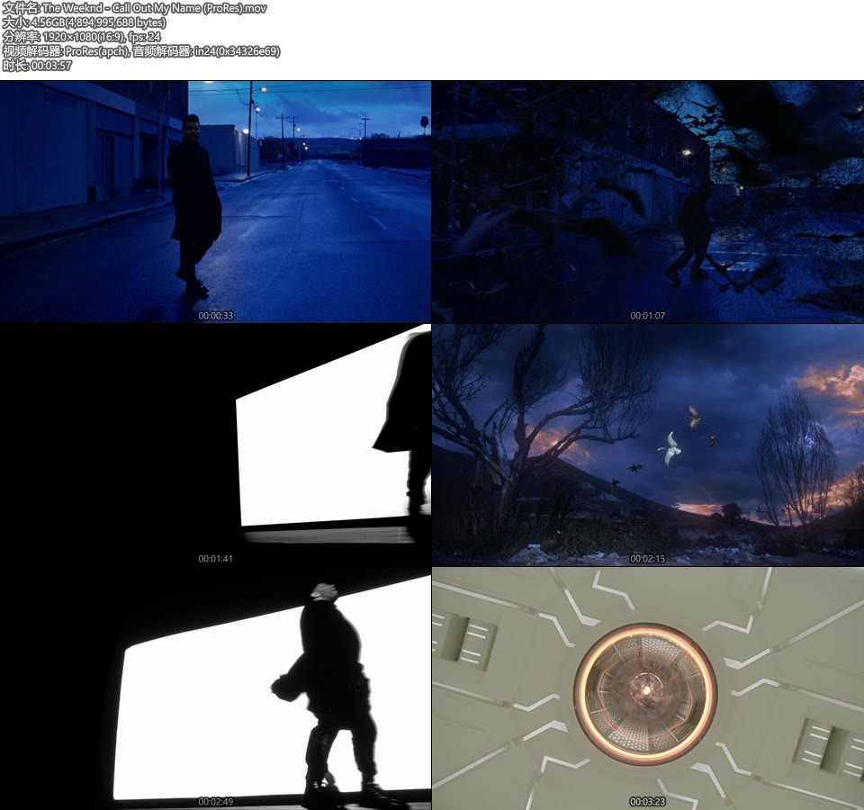 [PR] The Weeknd – Call Out My Name (官方MV) [ProRes] [1080P 4.56G]ProRes、欧美MV、高清MV2