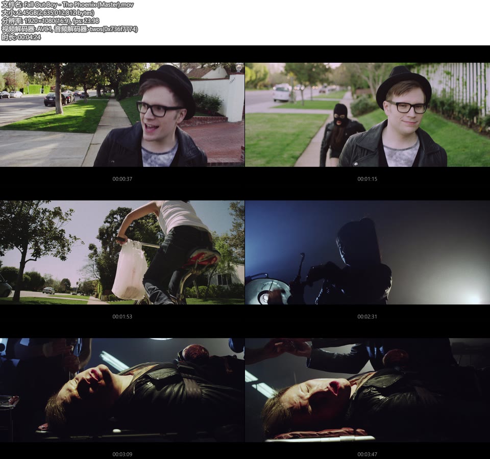 Fall Out Boy – The Phoenix (官方MV) [Master] [1080P 2.45G]Master、欧美MV、高清MV2