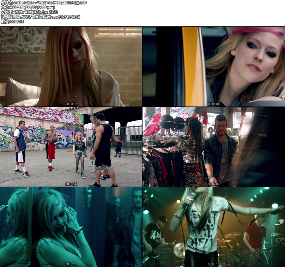 Avril Lavigne – What The Hell (官方MV) [MasterRip] [1080P 795M]Master、欧美MV、高清MV2
