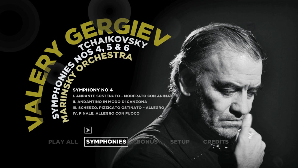 捷杰耶夫 柴可夫斯基交响曲 Tchaikovsky Symphonies Nos. 4, 5, 6 (Valery Gergiev, Mariinsky Orchestra) (2011) 1080P蓝光原盘 [BDMV 30.4G]Blu-ray、古典音乐会、蓝光演唱会12