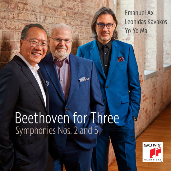 马友友, Leonidas Kavakos & Emanuel Ax – Beethoven for Three Symphonies Nos. 2 and 5 (2022) [FLAC 24bit／96kHz]