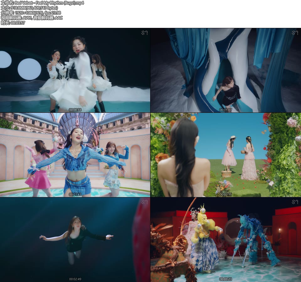 [4K] Red Velvet – Feel My Rhythm (Bugs!) (官方MV) [2160P 919M]4K MV、Master、推荐MV、韩国MV、高清MV2
