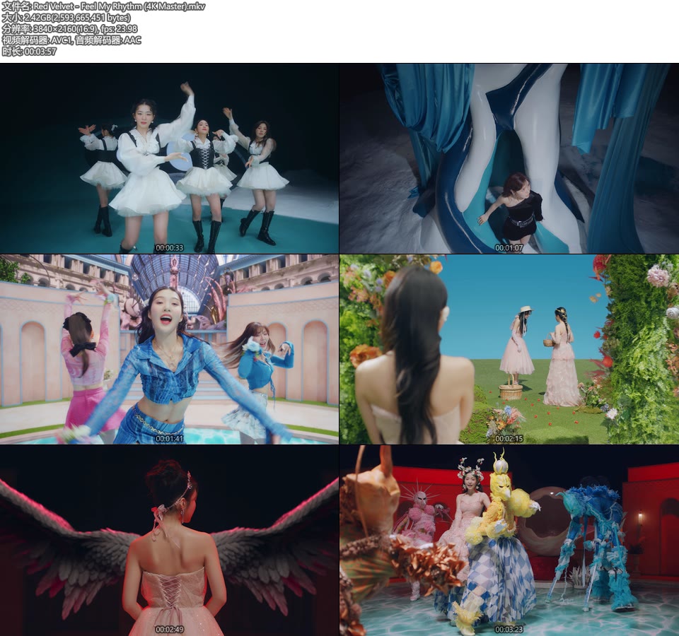 [4K] Red Velvet – Feel My Rhythm (官方MV) [Master] [2160P 2.42G]4K MV、Master、韩国MV、高清MV2