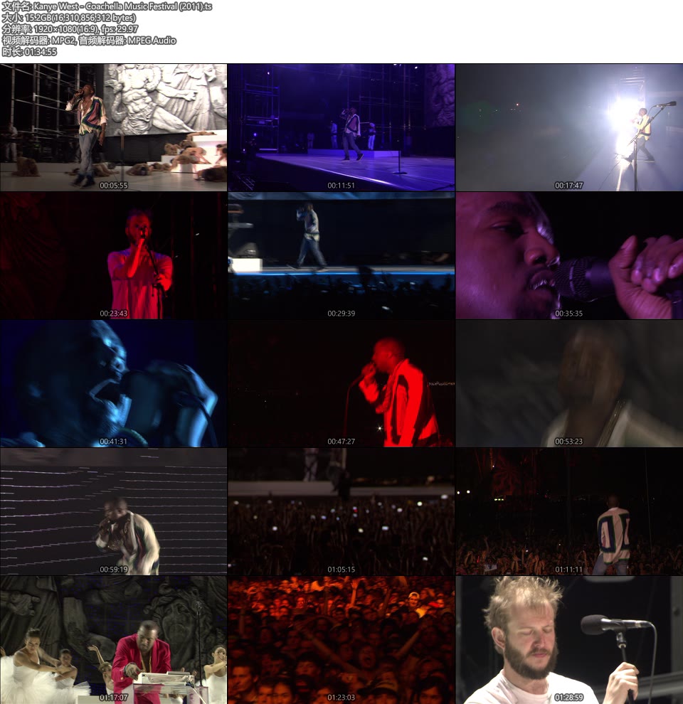 Kanye West – Coachella Music Festival (2011) [HDTV 15.2G]HDTV、欧美现场、音乐现场8