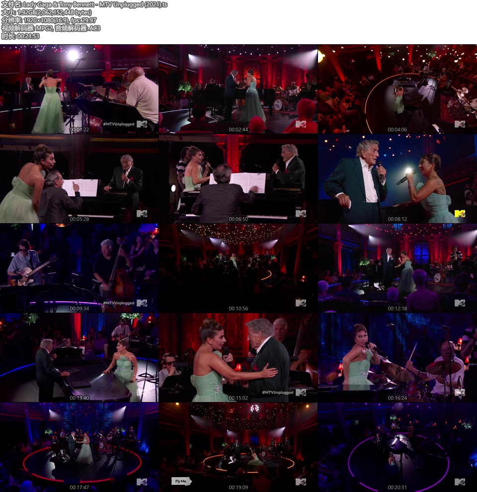 Lady Gaga & Tony Bennett – MTV Unplugged (2021) [HDTV 1.9G]HDTV、欧美现场、音乐现场8