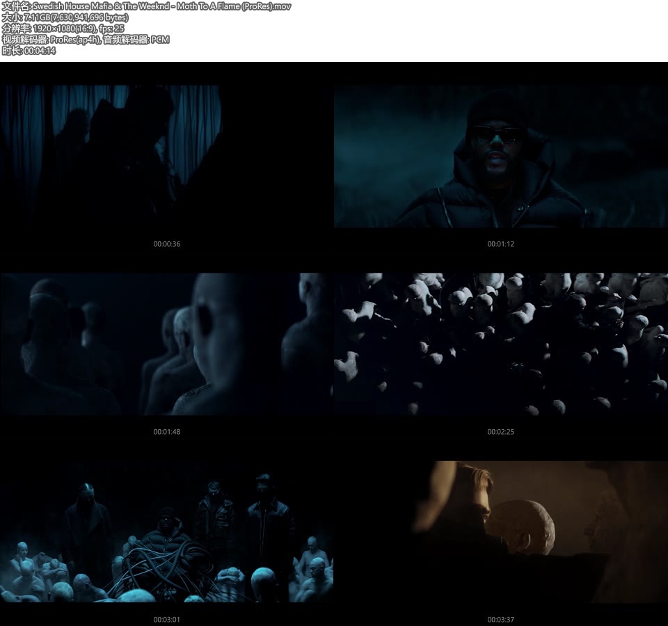 [PR] Swedish House Mafia & The Weeknd – Moth To A Flame (官方MV) [ProRes] [1080P 7.11G]ProRes、欧美MV、高清MV2
