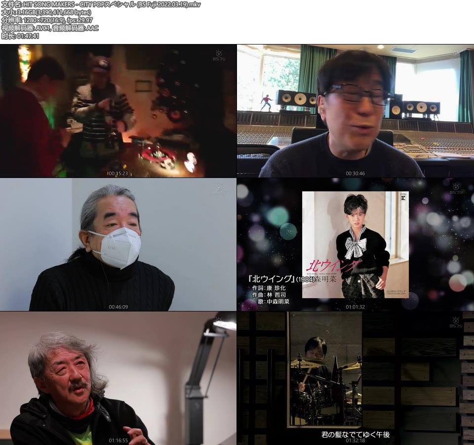 HIT SONG MAKERS – CITY POPスペシャル (BS Fuji 2022.03.19) [HDTV 3.16G]HDTV、日本现场、音乐现场8