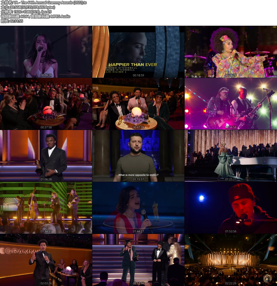 第64届格莱美颁奖典礼 The 64th Annual Grammy Awards (2022) 1080P HDTV [TS 30.5G]HDTV欧美、HDTV演唱会28