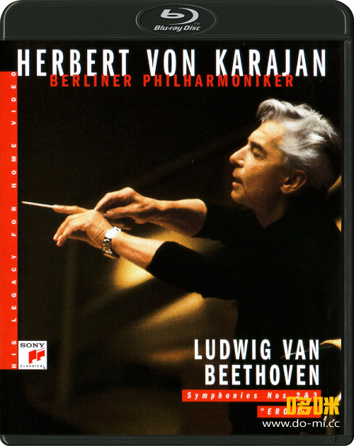 卡拉扬 – 贝多芬第二/三交响曲 Herbert von Karajan & BPO – Beethoven Symphony Nos. 2 & 3 Eroica (2019) 1080P蓝光原盘 [BDMV 20.7G]