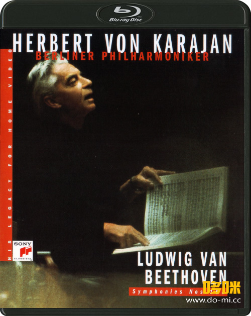 卡拉扬 – 贝多芬第一/八交响曲 Herbert von Karajan & BPO – Beethoven Symphony Nos. 1 & 8 (2019) 1080P蓝光原盘 [BDMV 17.2G]
