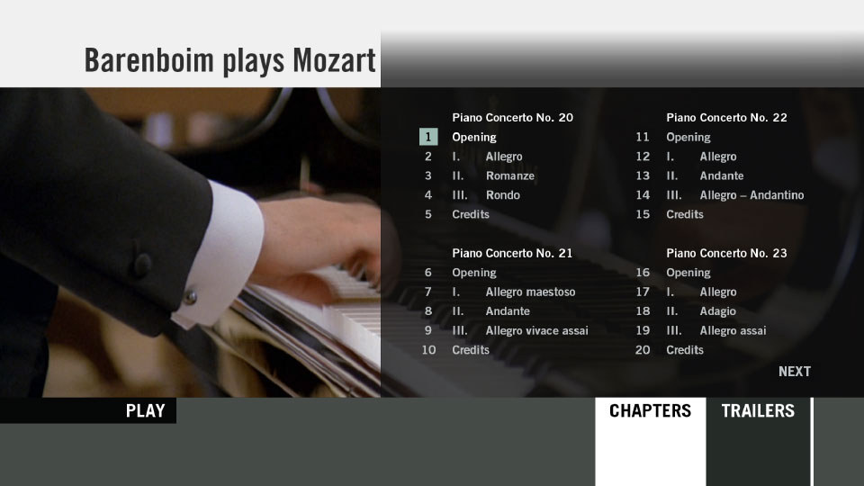 丹尼尔·巴伦博伊姆 莫扎特最后8首钢琴协奏曲 Mozart Last 8 Piano Concertos (Daniel Barenboim, Berliner Philharmoniker) (2012) 1080P蓝光原盘 [BDMV 43.7G]Blu-ray、古典音乐会、蓝光演唱会12