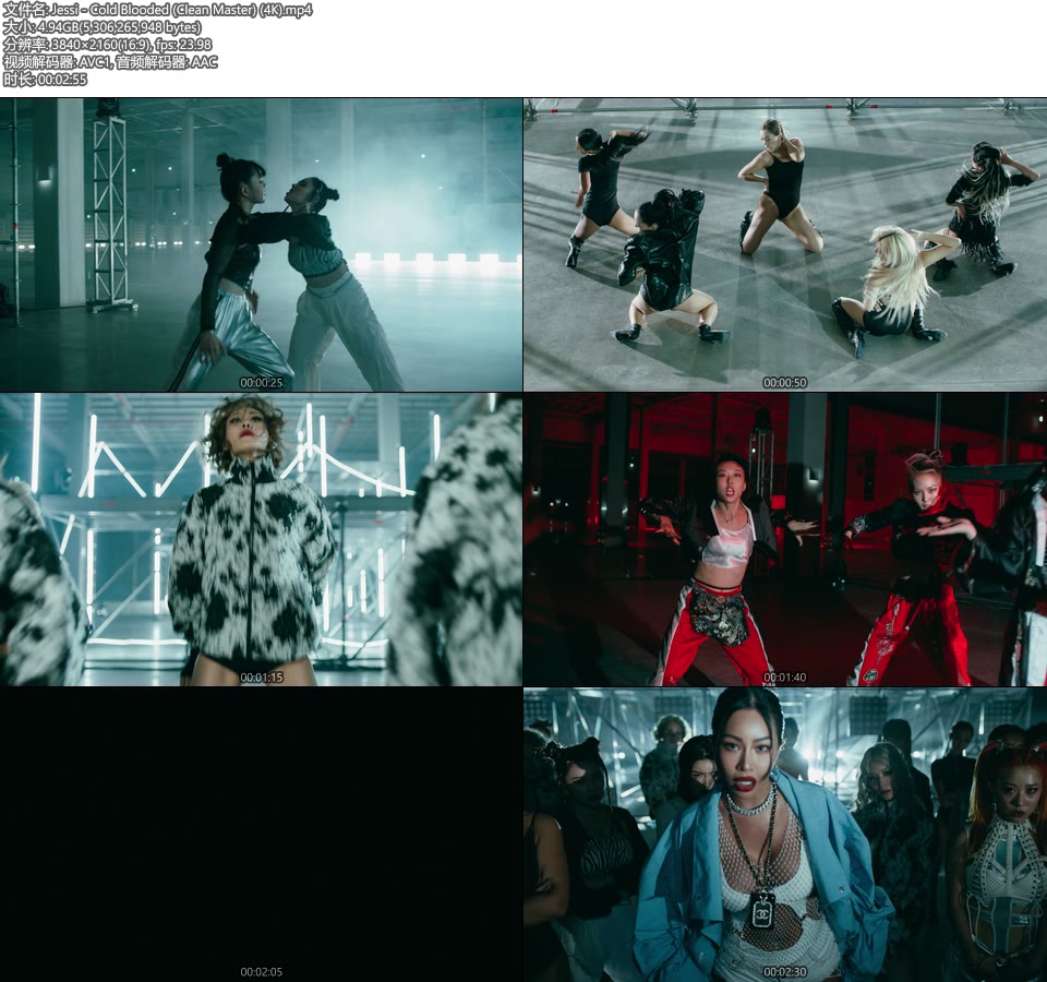 [4K] Jessi – Cold Blooded (Clean Master) (官方MV) [2160P 4.94G]4K MV、Master、韩国MV、高清MV2