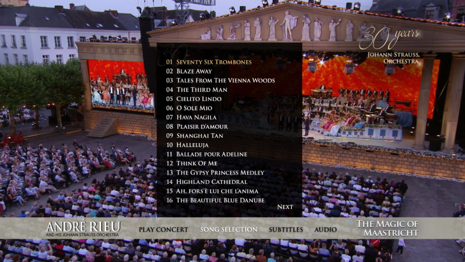 Andre Rieu 安德烈瑞欧 – The Magic Of Maastricht : 30 Years Johann Strauss Orchestra 马斯特里赫30周年音乐会 (2017) 1080P蓝光原盘 [BDMV 42.6G]Blu-ray、古典音乐会、蓝光演唱会10