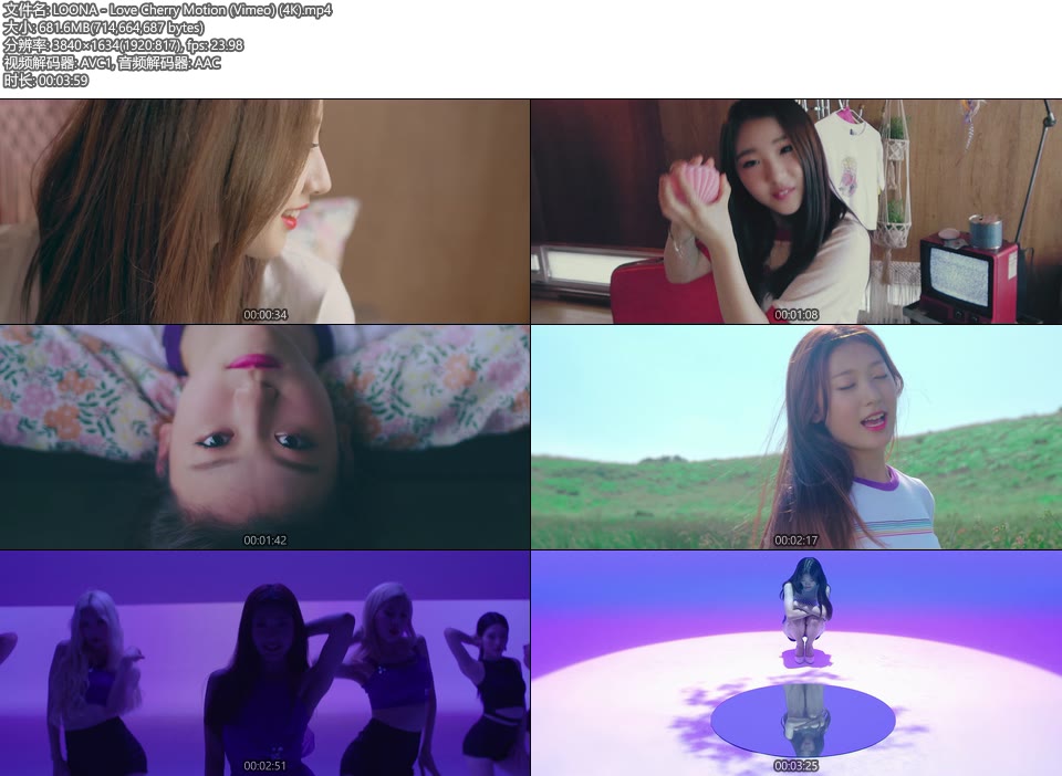[4K] LOONA 本月少女 – Love Cherry Motion (Vimeo) (官方MV) [2160P 682M]4K MV、Master、韩国MV、高清MV2