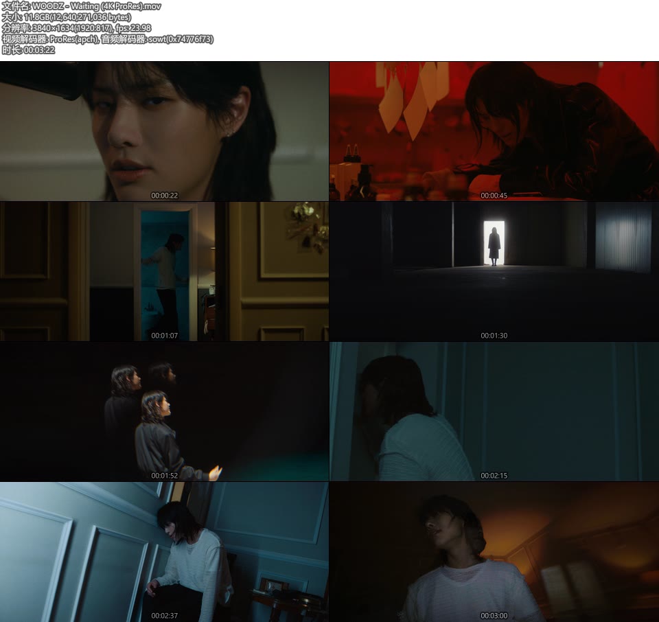 [PR/4K] WOODZ – Waiting (官方MV) [ProRes] [2160P 11.8G]4K MV、ProRes、韩国MV、高清MV2