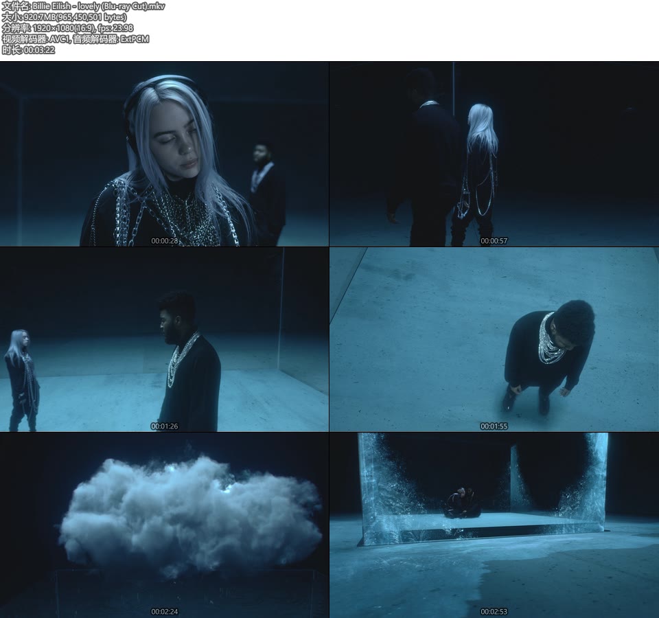 Billie Eilish – lovely (官方MV) [Blu-ray Cut 蓝光提取] [1080P 921M]Master、欧美MV、高清MV2