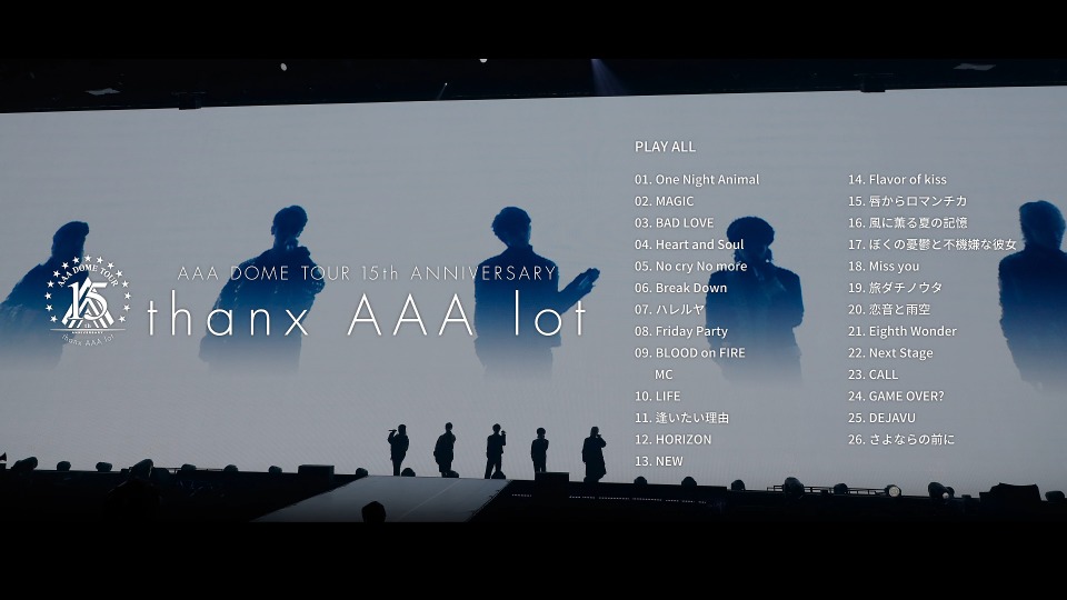AAA – AAA DOME TOUR 15th ANNIVERSARY -thanx AAA lot- [Blu-ray4枚組] (2022) 1080P蓝光原盘 [4BD BDISO 96.7G]Blu-ray、推荐演唱会、日本演唱会、蓝光演唱会16