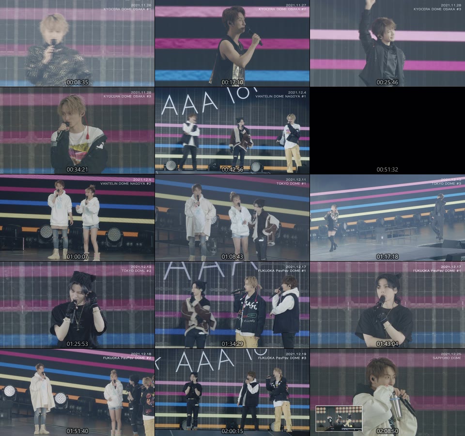AAA – AAA DOME TOUR 15th ANNIVERSARY -thanx AAA lot- [Blu-ray4枚組] (2022) 1080P蓝光原盘 [4BD BDISO 96.7G]Blu-ray、推荐演唱会、日本演唱会、蓝光演唱会30