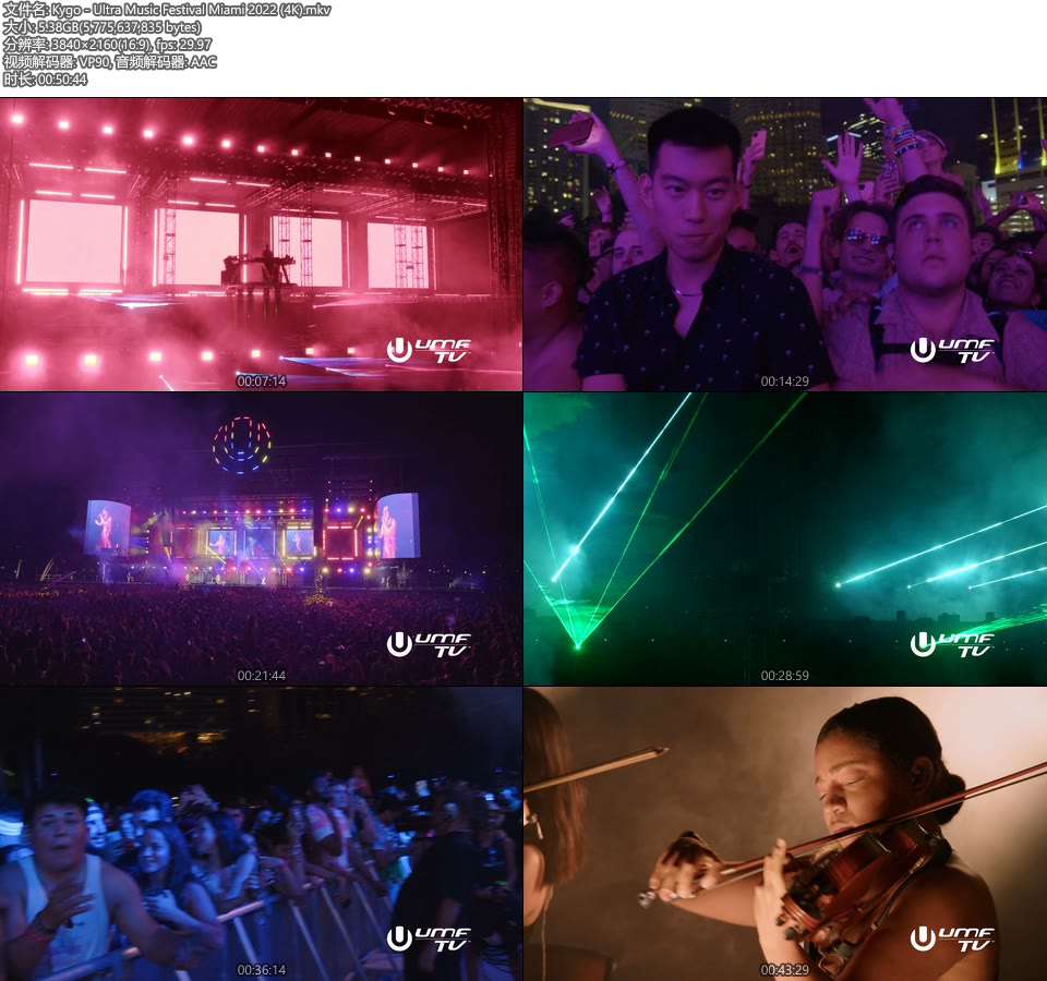 [4K] Kygo – Ultra Music Festival Miami 2022 [WEB 2160P 5.38G]4K LIVE、WEB、欧美现场、音乐现场2