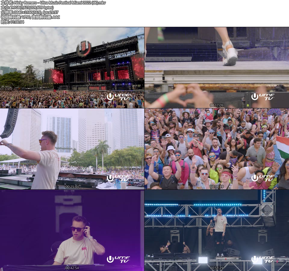 [4K] Nicky Romero – Ultra Music Festival Miami 2022 [WEB 2160P 7.1G]4K LIVE、WEB、欧美现场、音乐现场2