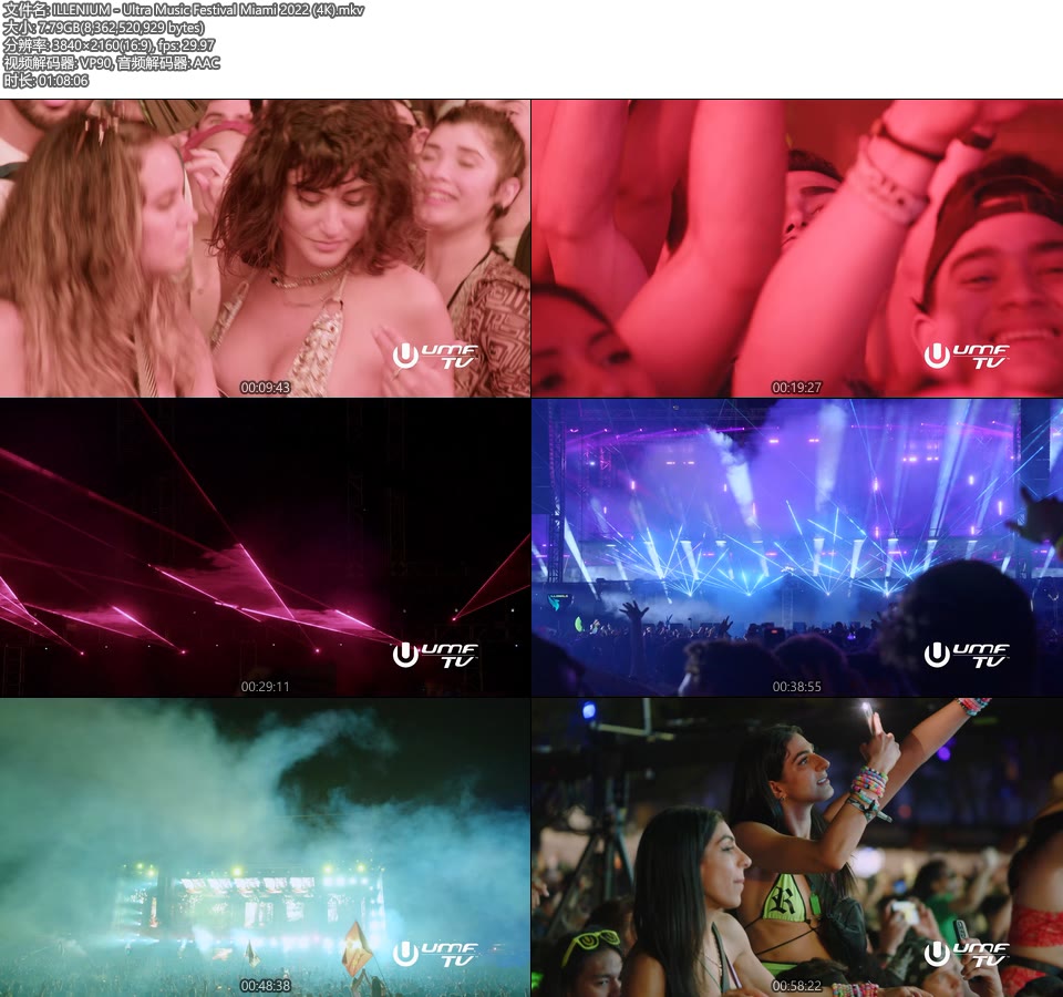 [4K] ILLENIUM – Ultra Music Festival Miami 2022 [WEB 2160P 7.79G]4K LIVE、WEB、欧美现场、音乐现场2