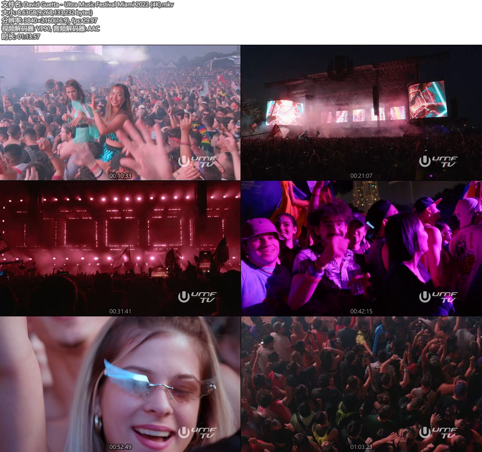 [4K] David Guetta – Ultra Music Festival Miami 2022 [WEB 2160P 8.63G]4K LIVE、WEB、欧美现场、音乐现场2