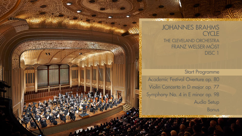 莫斯特 勃拉姆斯交响曲 Johannes Brahms Cycle (Franz Welser-Most, The Cleveland Orchestra) (2015) 1080P蓝光原盘 [3BD BDMV 93.2G]Blu-ray、古典音乐会、蓝光演唱会12