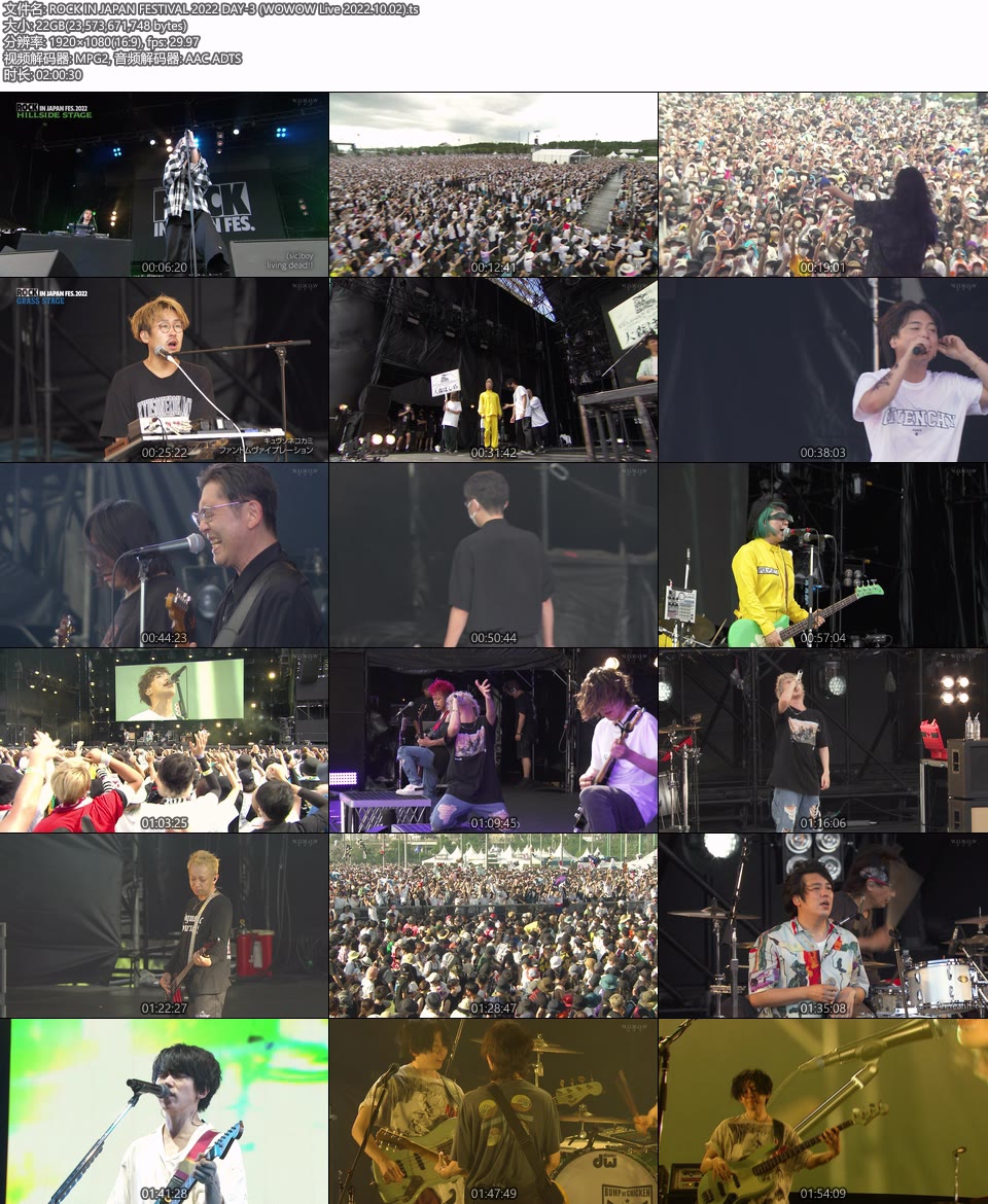 ROCK IN JAPAN FESTIVAL 2022 DAY3+DAY4 (WOWOW Live 2022.10.02) 1080P HDTV [TS 43.9G]HDTV、日本演唱会、蓝光演唱会14