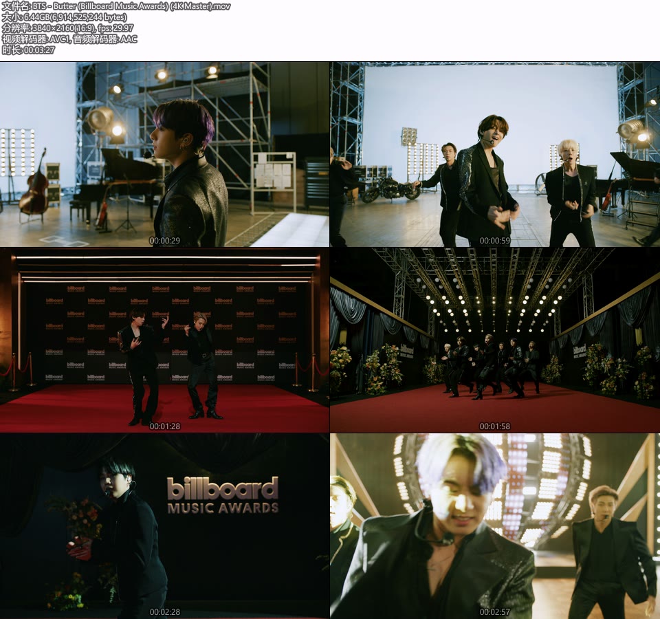[4K] BTS – Butter (Billboard Music Awards) (官方MV) [Master] [2160P 6.44G]4K MV、Master、韩国MV、高清MV2