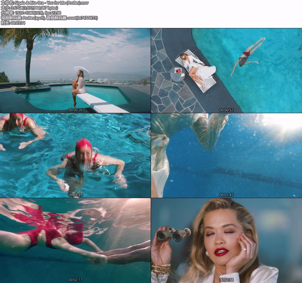 [PR] Sigala & Rita Ora – You for Me (官方MV) [ProRes] [1080P 3.67G]Master、ProRes、欧美MV、高清MV2