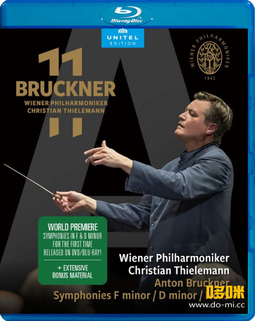 蒂勒曼 布鲁克纳零号第五号交响曲 Bruckner Symphonies F Minor, D Minor & No. 5 (Christian Thielemann, Wiener Philharmoniker) (2022) 1080P蓝光原盘 [BDMV 42.4G]