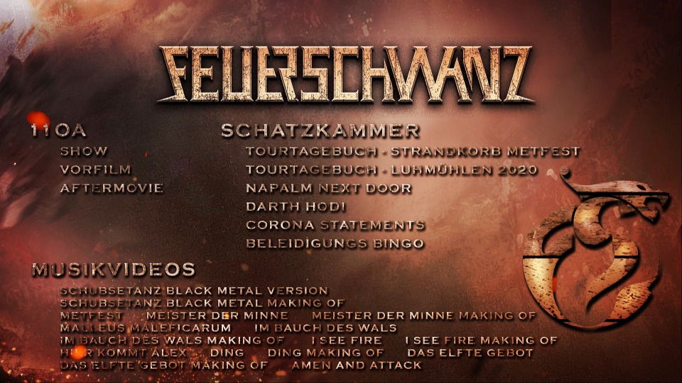 Feuerschwanz 火尾 – Die Letzte Schlacht (2021) 1080P蓝光原盘 [2BD BDMV 67.2G]Blu-ray、Blu-ray、摇滚演唱会、欧美演唱会、蓝光演唱会16