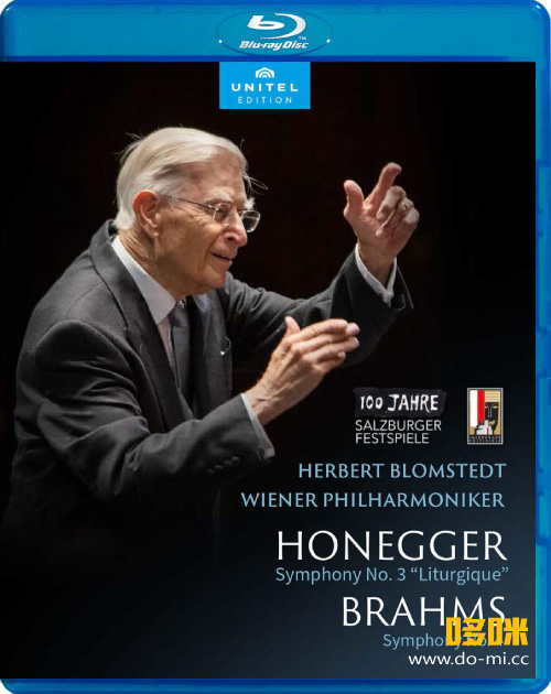 布隆斯泰特 奥涅格与勃拉姆斯 Honegger Symphony No. 3 & Brahms Symphony No. 4 (Herbert Blomstedt, Wiener Philharmoniker) (2022) 1080P蓝光原盘 [BDMV 19.9G]